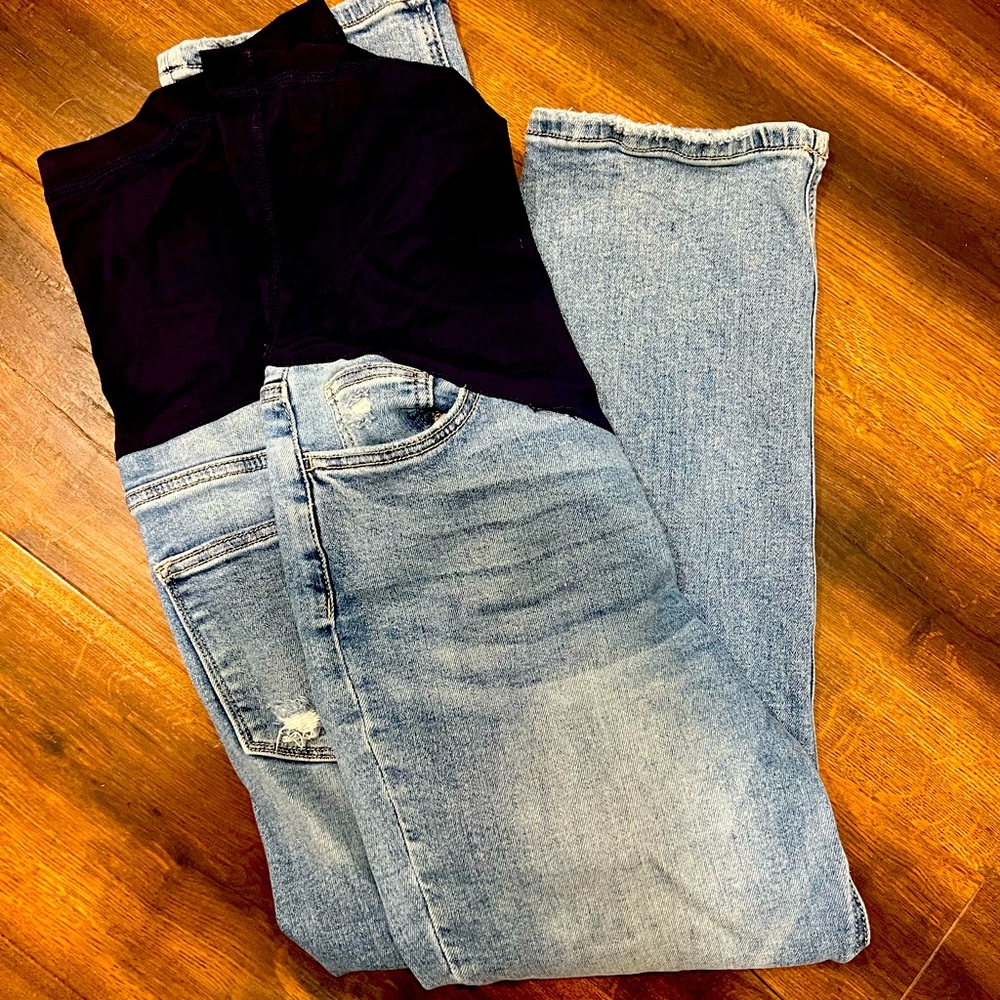 maternity jeans - no holes - super comfy
